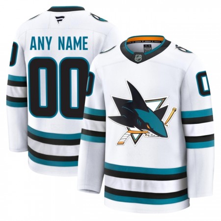 Maillot de Hockey San Jose Sharks Personnaliser Fanatics Premium 2024-25 Blanc Extérieur - Homme Maillot de Hockey San Jose Sharks Personnaliser Fanatics Premium 2024-25 Blanc Extérieur - Homme